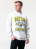 Baylor University - Limited Edition Vintage Championship Basketball Sweatshirt - Ash Grey