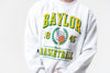 Baylor University - Limited Edition Vintage Championship Basketball Sweatshirt - Ash Grey