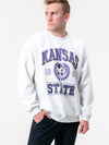 Kansas State - Vintage Crewneck Sweatshirt - Ash Grey