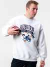 Auburn University - Vintage Football Crewneck Sweatshirt - Ash Grey