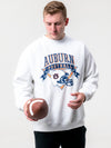 Auburn University - Vintage Football Crewneck Sweatshirt - Ash Grey
