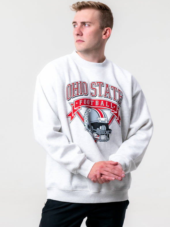 Ohio State - Vintage Crewneck Sweatshirt - Ash Grey