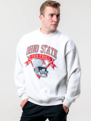 Ohio State - Vintage Crewneck Sweatshirt - Ash Grey