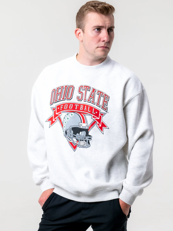 Ohio State - Vintage Crewneck Sweatshirt - Ash Grey