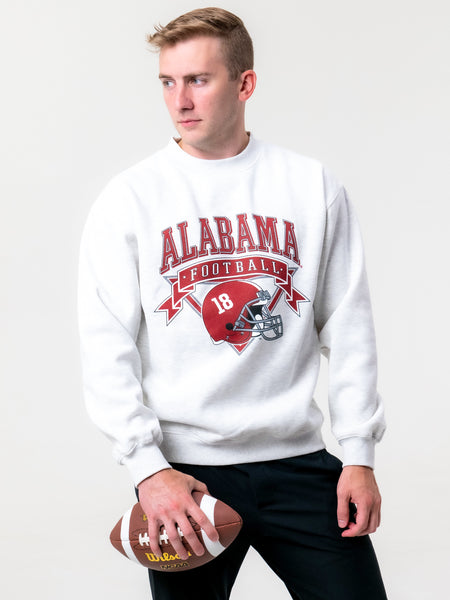 University of Alabama - Vintage Crewneck Sweatshirt - Ash Grey