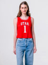 University of Utah - Women's Mesh Fashion Basketball Jersey - Red