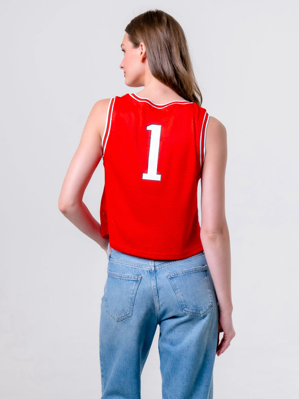 University of Utah - Women's Mesh Fashion Basketball Jersey - Red