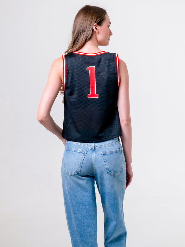 University of Utah - Women's Mesh Basketball Jersey - Black