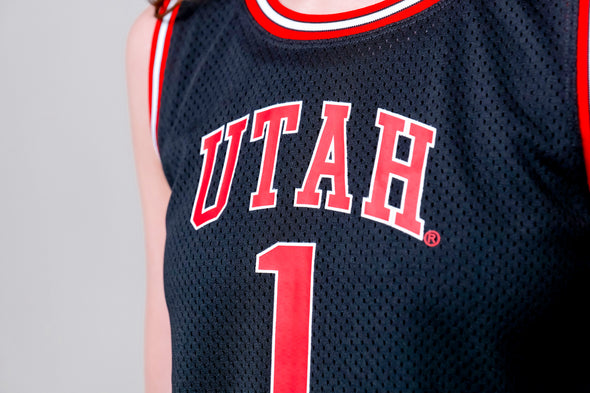 University of Utah - Women's Mesh Basketball Jersey - Black