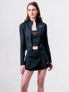 Unversity of Texas - Campus Rec Cropped Zip-Up Jacket - Black