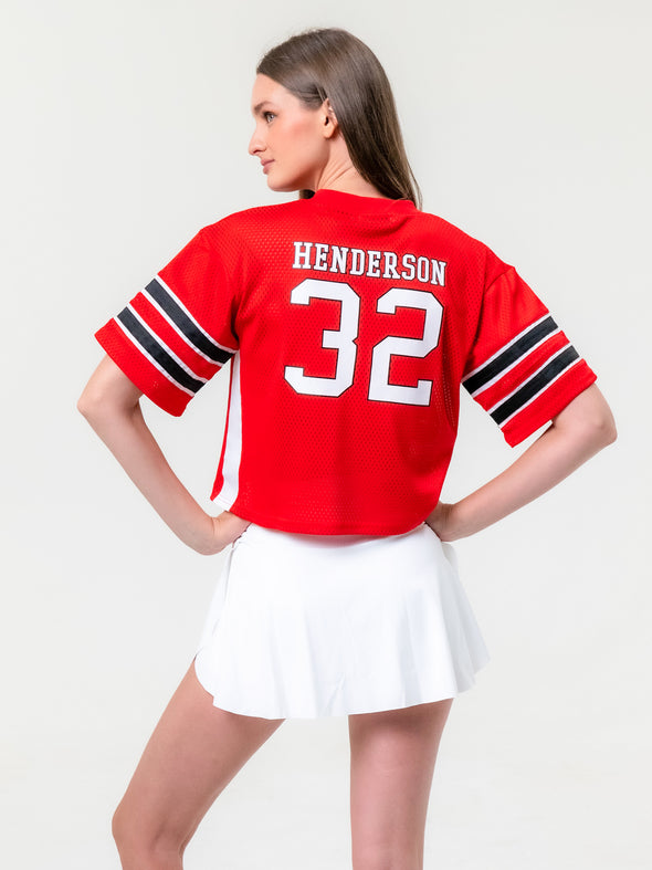 Ohio State - Mesh Fashion Football Jersey #32 Henderson - Red