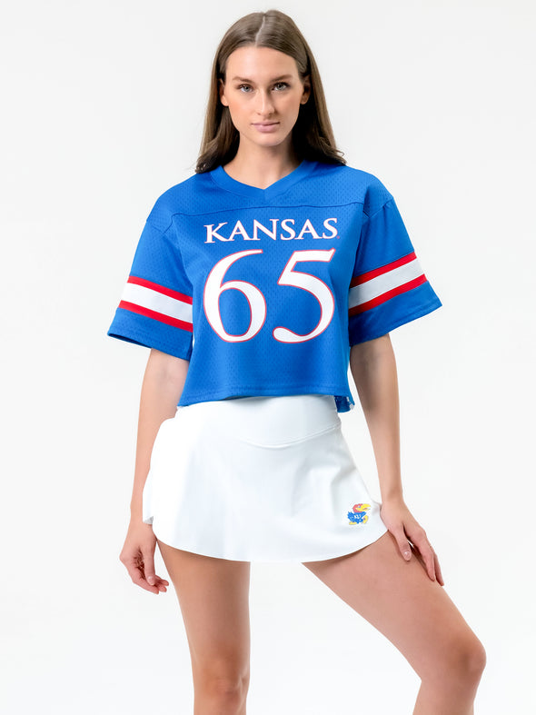 University of Kansas - Mesh Fashion Football Jersey - Royal Blue