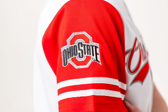 Ohio State - Women's Cropped Baseball Crop Jersey Top - White