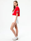 Texas Tech - Cropped Jersey Tee - Red