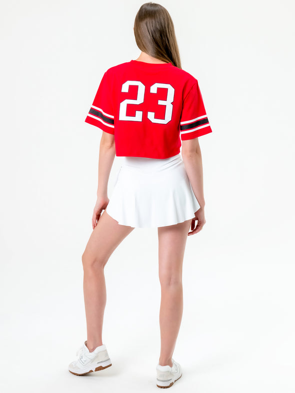 Texas Tech - Cropped Jersey Tee - Red