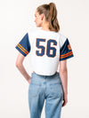 Auburn University - Women's Cropped Baseball Crop Jersey - White