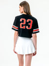 Texas Tech - Cropped Jersey Tee - Black