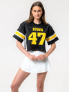 University of Iowa - Mesh Fashion Football Jersey - Black