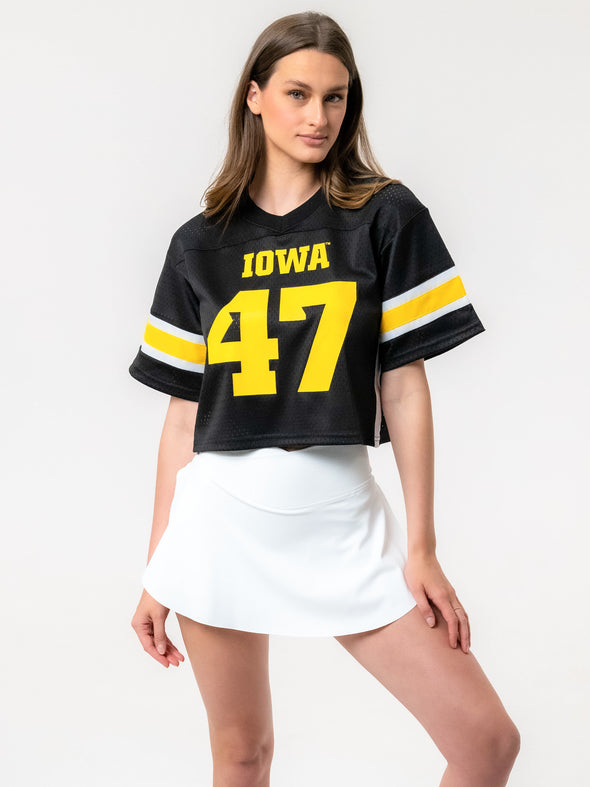 University of Iowa - Mesh Fashion Football Jersey - Black