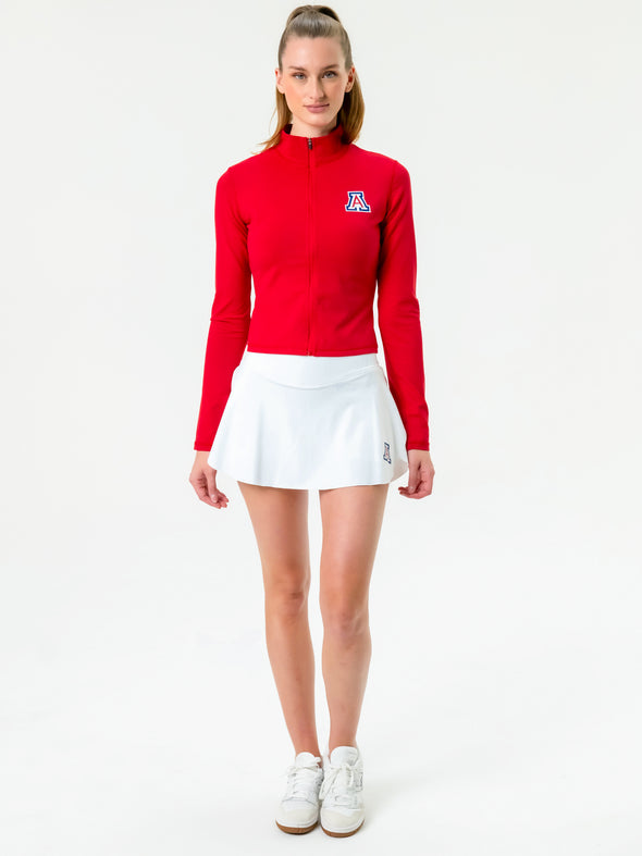 University of Arizona - Campus Rec Cropped Zip-Up Jacket - Red