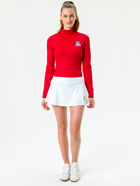 University of Arizona - Campus Rec Cropped Zip-Up Jacket - Red