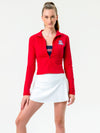 University of Arizona - Campus Rec Cropped Zip-Up Jacket - Red