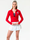 University of Arizona - Campus Rec Cropped Zip-Up Jacket - Red