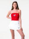 University of Kansas - The Embroidered Stadium Tube Top - Red