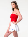 University of Kansas - The Embroidered Stadium Tube Top - Red