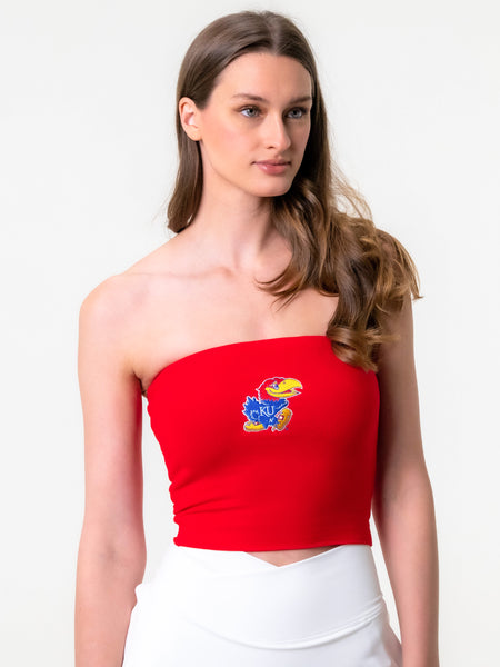 University of Kansas - The Embroidered Stadium Tube Top - Red