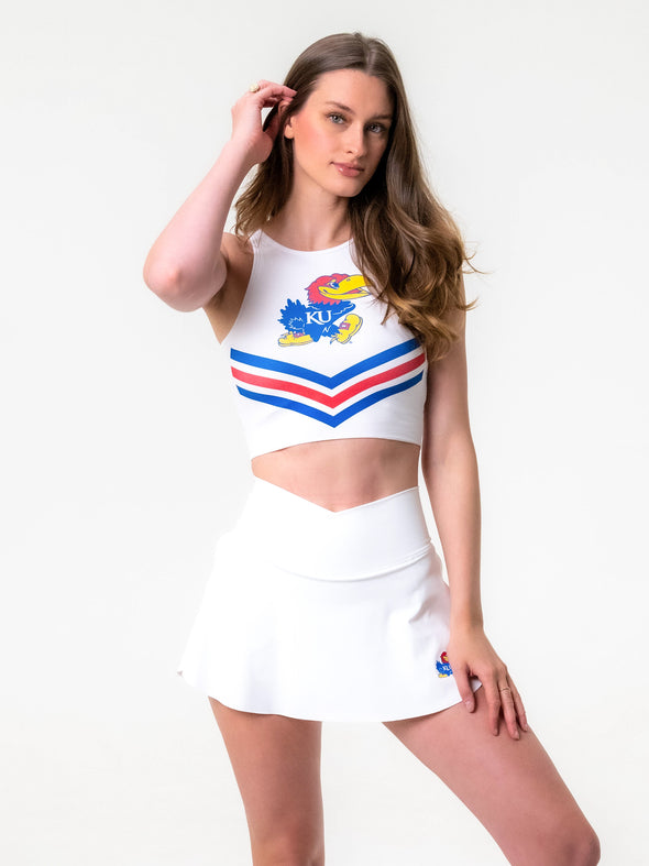 University of Kansas - Cheer Tank Top - White