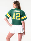 Baylor University - Blake Shapen #12 NIL Cropped Football Jersey - Green