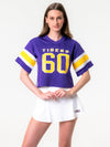 LSU - Mesh Fashion Football Jersey - Purple