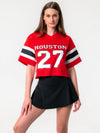 University of Houston - Mesh Fashion Football Jersey - Red