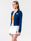 Auburn University - Campus Rec Cropped Zip-Up Jacket - Navy