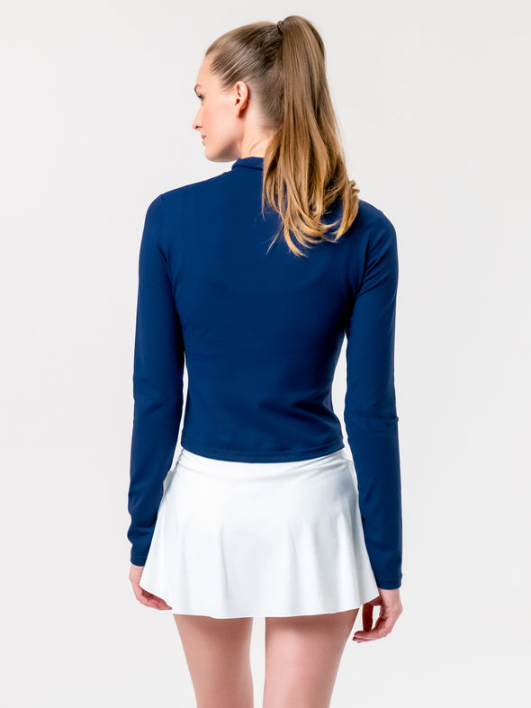 Auburn University - Campus Rec Cropped Zip-Up Jacket - Navy