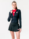 University of Utah - Campus Rec Cropped Zip-Up Jacket - Black