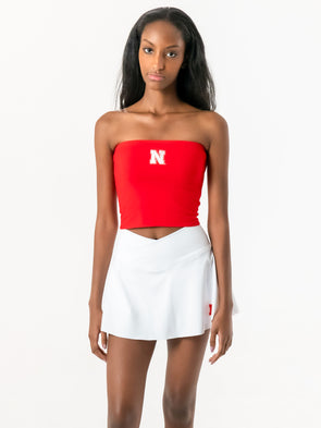 University of Nebraska - The Embroidered Stadium Tube Top - Red