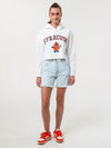Syracuse University - Campus Rec Cropped Hoodie - White