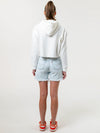 Syracuse University - Campus Rec Cropped Hoodie - White