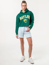 Baylor University - Campus Rec Cropped Hoodie - Green