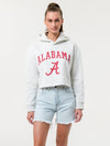 University of Alabama - Campus Rec Cropped Hoodie - Ash Grey