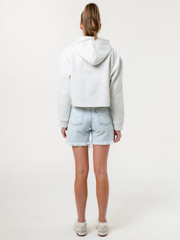 University of Alabama - Campus Rec Cropped Hoodie - Ash Grey