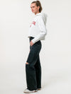 Texas Tech University- Campus Rec Cropped Hoodie - Ash Grey