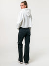 Ohio State University- Campus Rec Cropped Hoodie - Ash Grey