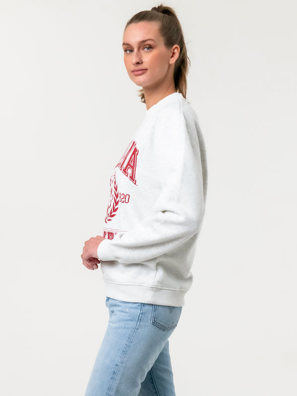 Indiana University - Vintage Crewneck Sweatshirt - Ash Grey