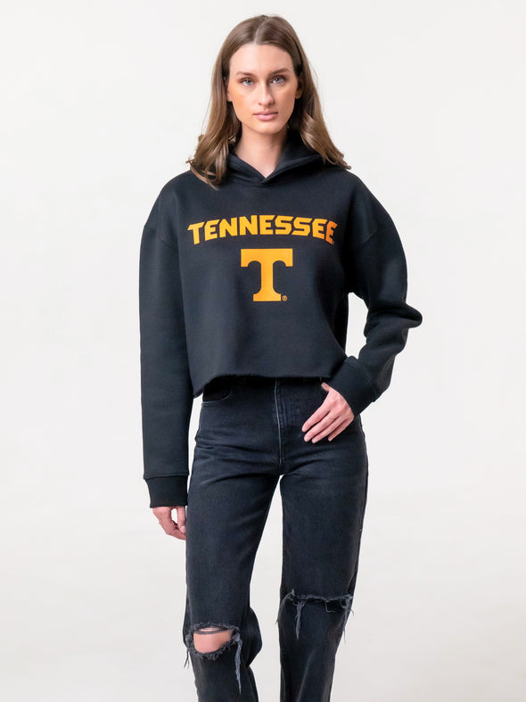 University of Tennessee - Campus Rec Cropped Hoodie - Black