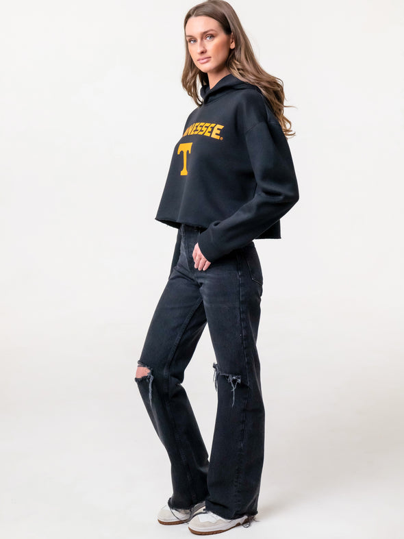 University of Tennessee - Campus Rec Cropped Hoodie - Black