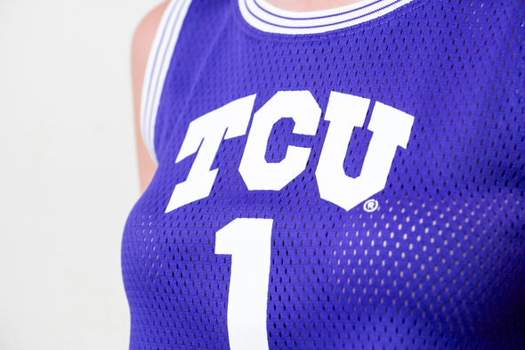 TCU - Women's Mesh Fashion Basketball Jersey - Purple