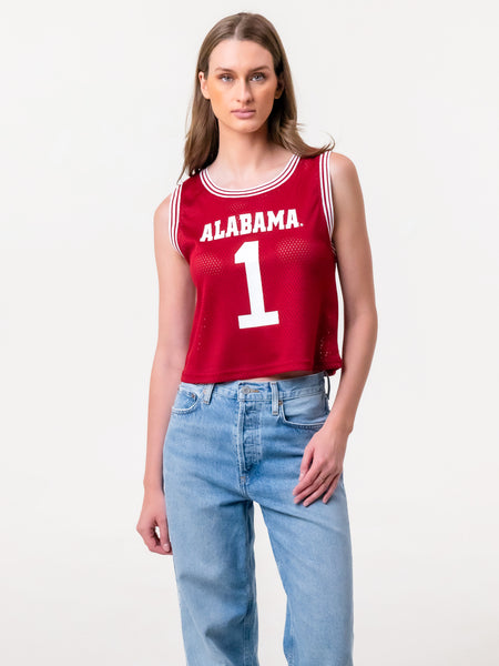 University of Alabama - Women's Mesh Basketball Jersey - Crimson